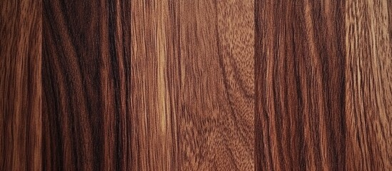 Naklejka premium Rich dark walnut wood texture with deep grain patterns in earthy brown tones perfect for backgrounds and design projects showcasing natural beauty.
