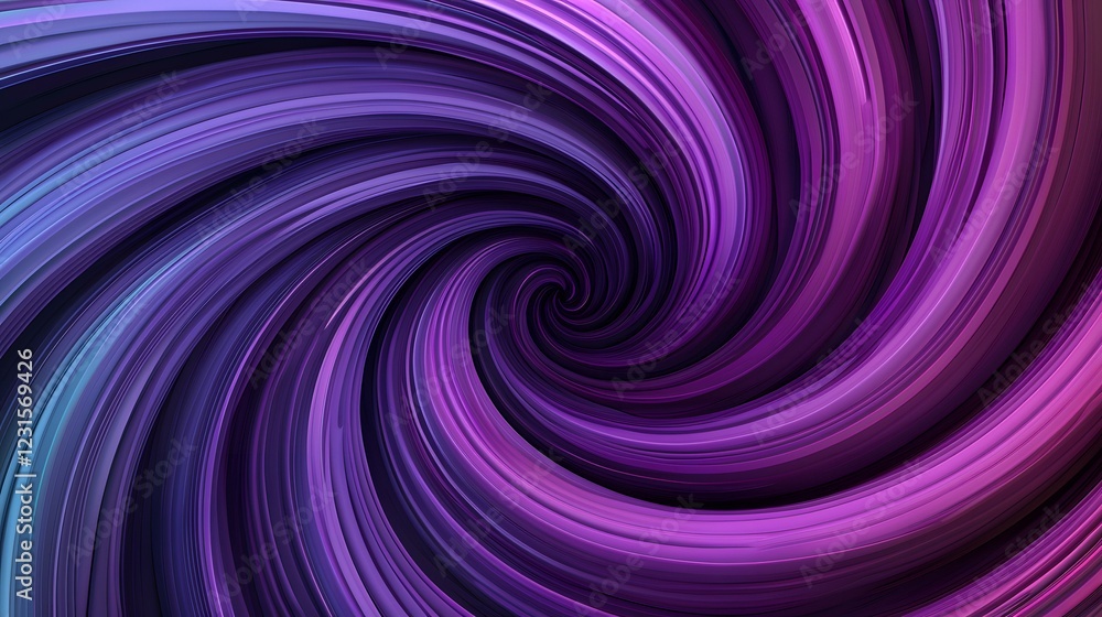 Poster the image contains a mesmerizing vortex of swirling, vibrant purple and blue hues, creating a dynami