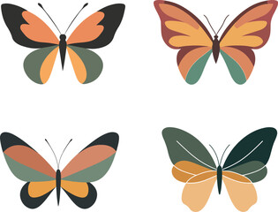 Colorful Butterfly Illustrations