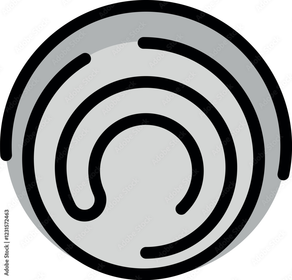 Poster fingerprint biometric scan provides security access with unique identification