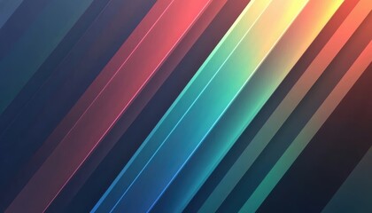 Obraz premium Colorful light rays in green, red, and blue hues, creating a motion blur effect in a deep space-inspired design