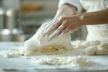Art of Dough Making &ndash; The Beauty of Kneading and Baking. Capturing the essence of homemade baking, from kneading soft dough to preparing fresh bread, pasta, and pastries with care