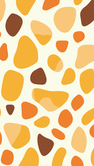 Abstract Yellow and Orange Pebble Pattern