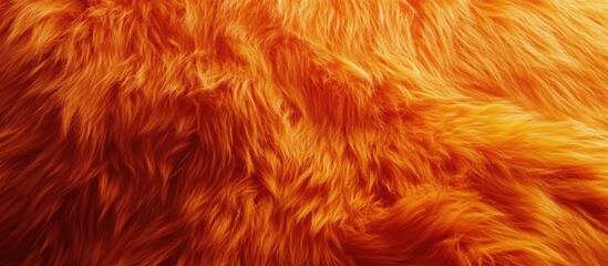 Fototapeta premium Vibrant textured orange fur background with rich red undertones perfect for mango-inspired designs on luxurious carpets and decorative surfaces