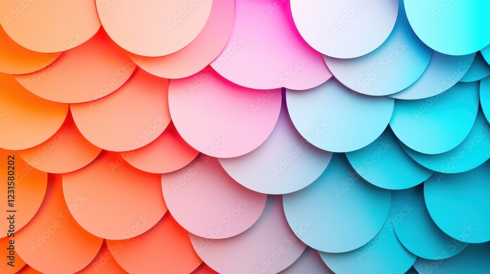 Poster abstract colorful circles pattern background