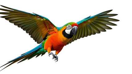 Fototapeta premium Blue and yellow macaw parrot 