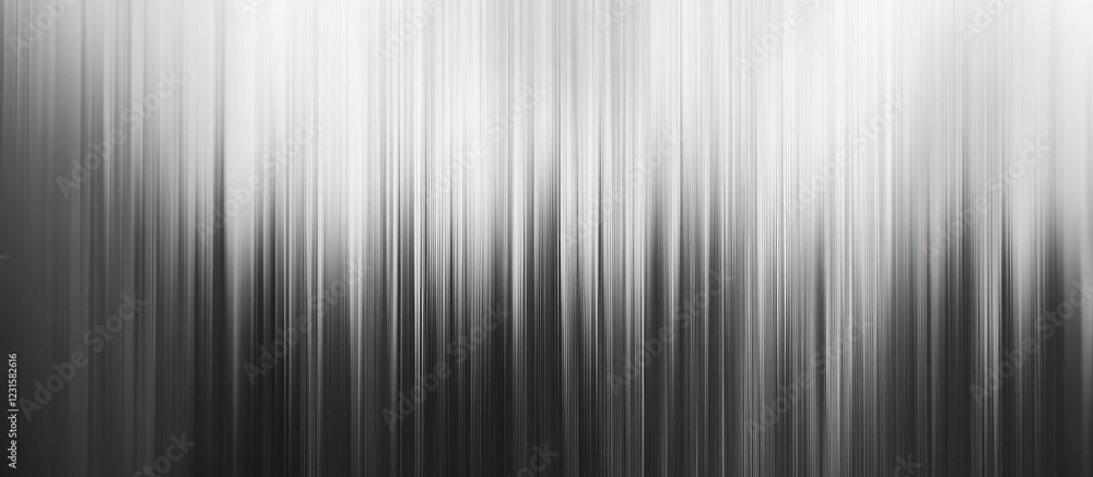 Aufkleber abstract vertical lines in shades of black, white, and gray creating a textured gradient effect, wit