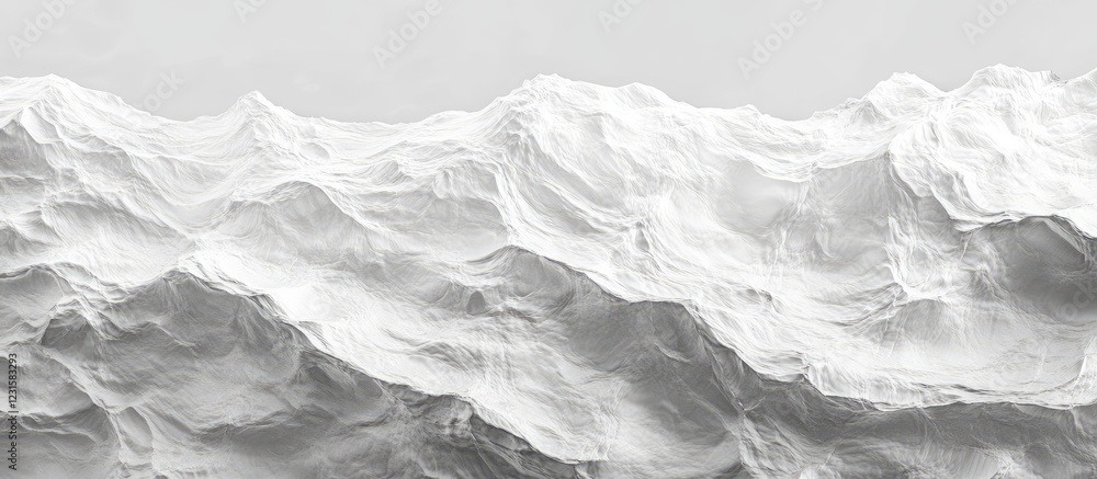 Poster Serene gray ocean waves create a calming ripple effect on tranquil water surface with ample copy space for text or creative elements.