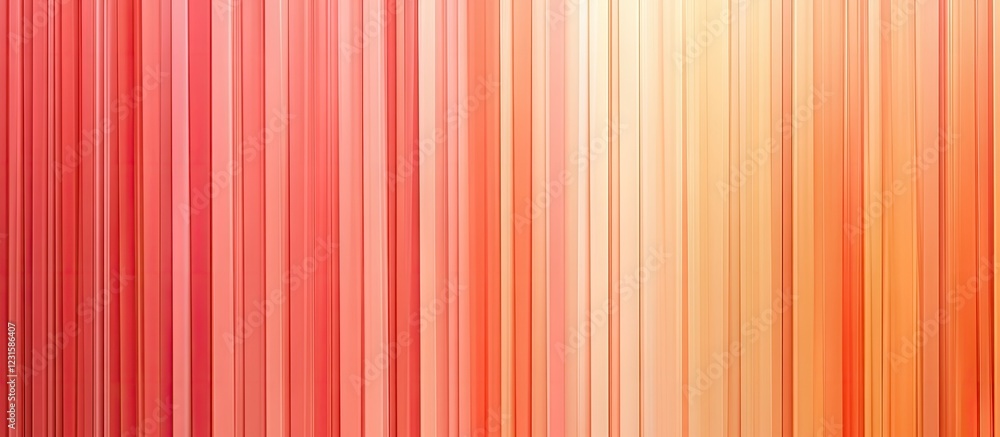 Aufkleber Vibrant vertical gradient showcasing seamless transitions of red, orange, and peach hues creating a visually stunning blended color effect.