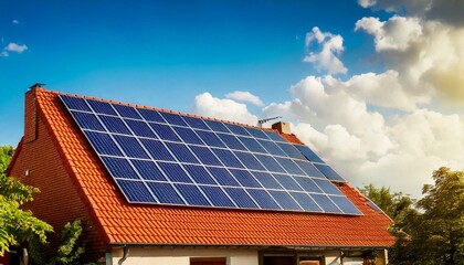 solar panels on a roof