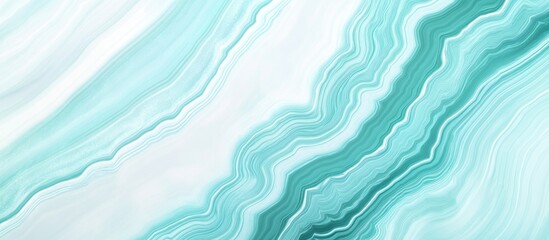Pastel blue and emerald green agate marble stone texture with wavy patterns creating a soft and elegant background ideal for paper art designs.