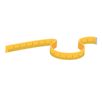 Measuring tape cartoon icon stock illustration