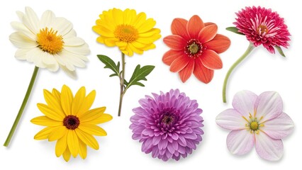 Bright and Bold Flower Stickers