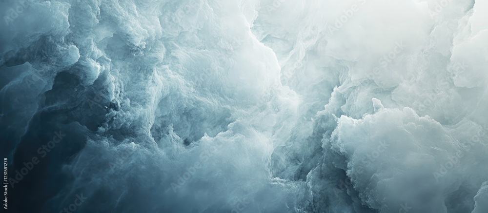 Poster Textured cloud formations in soft blue and white shades create a serene backdrop with depth and sophistication ideal for any design project