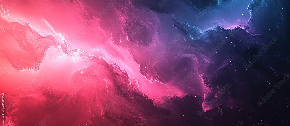 Leinwandbilder Vibrant abstract background featuring blended pink and purple nebula-like hues with soft diffuse lighting creating a dramatic visual atmosphere