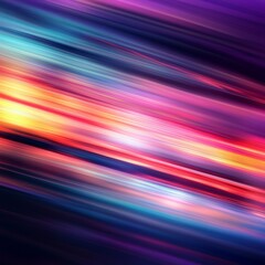 An abstract image showcasing vibrant light trails with motion blur effects. This visually striking design offers a sense of dynamic energy and colorful aesthetics.