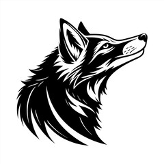 Fox silhouette vector design