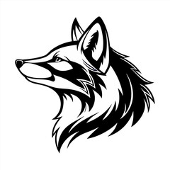 Fox silhouette vector design