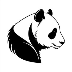 Panda silhouette vector design