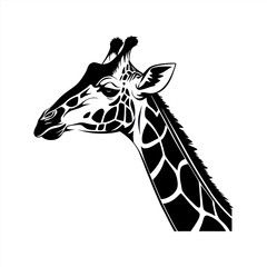 Giraffe silhouette vector design