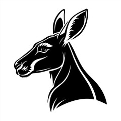 kangaroo silhouette vector design