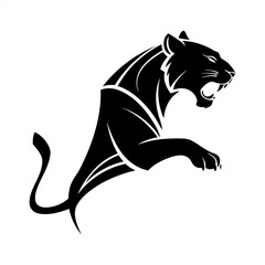 Tiger silhouette vector design
