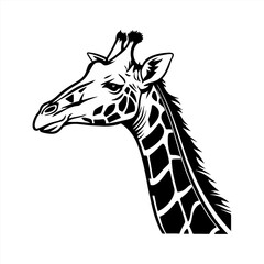 Giraffe silhouette vector design