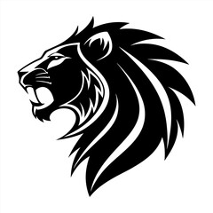 Lion silhouette vector design