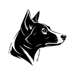 Dog silhouette vector design
