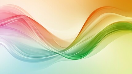 Abstract Colorful Wave Design: A Symphony of Hues