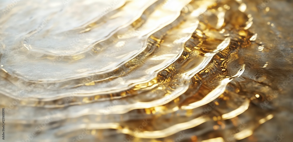 Poster golden abstract texture: an abstract close-up showcasing a mesmerizing interplay of gold and off-whi