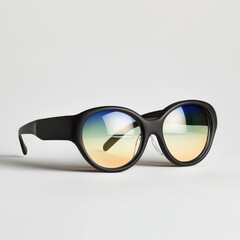 Stylish Black Sunglasses with Gradient Lenses for Summer Fashion