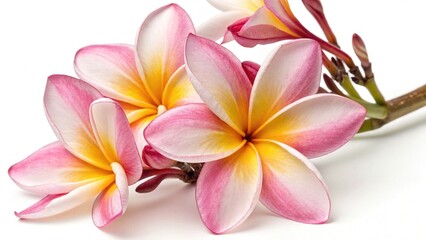 Fototapeta premium Plumeria Flower, Isolated, Transparent Background, High-Resolution