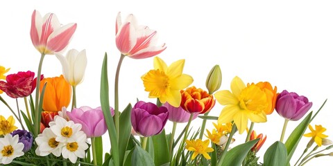 Spring Floral Outlines - Bright Burst of Color