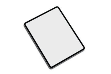 Ipad pro high quality transparent mockup