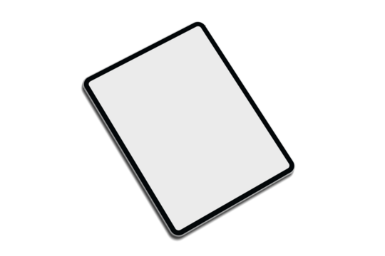 Ipad pro high quality transparent mockup