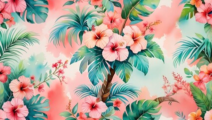 Tropical Watercolor Whimsy