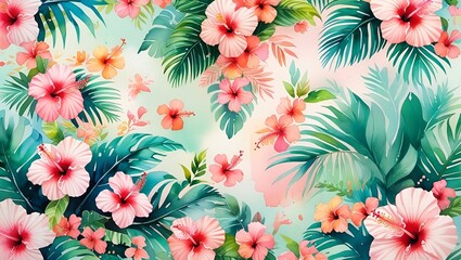 Tropical Watercolor Whimsy