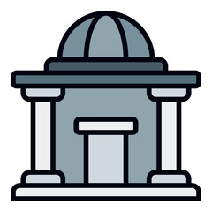 Ministry filled line icon