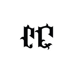 RC monogram logo design letter text name symbol monochrome logotype alphabet character simple logo