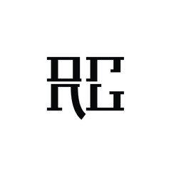 RC monogram logo design letter text name symbol monochrome logotype alphabet character simple logo