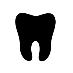 Tooth Silhouette Vector Illustration