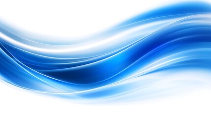 Fototapeta premium Abstract blue wave design, background, website, presentation. Generative ai