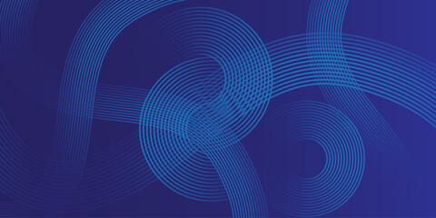 Blue abstract background. Geometric lines pattern. Modern shiny blue gradient lines. 