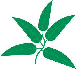 Lush Green Leaves Aesthetic Nature Inspired Pattern