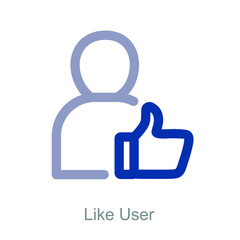 Obraz premium Like User