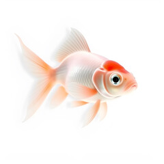 Obraz premium goldfish isolated on white background