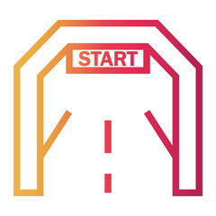 start Line Gradient Icon