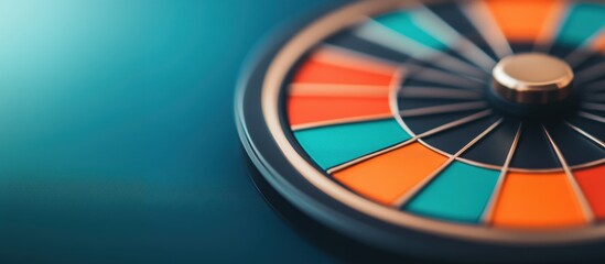 Financial Wheel of Fortune Concept Symbolizing Even Distribution of Wealth Across Diverse Asset Classes for Structured Investment Planning
