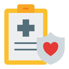 Health Insurance flat icon